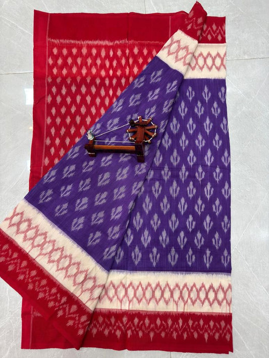 Pochampally ikkat cotton saree | Handwoven