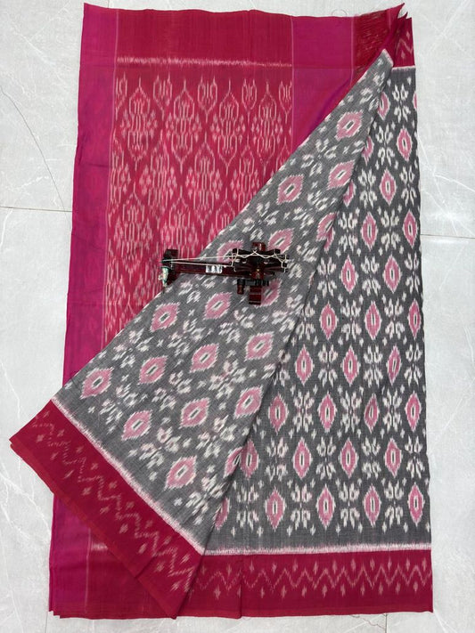 Handwoven Ikkat cotton saree | Pochampally ikkat cotton saree