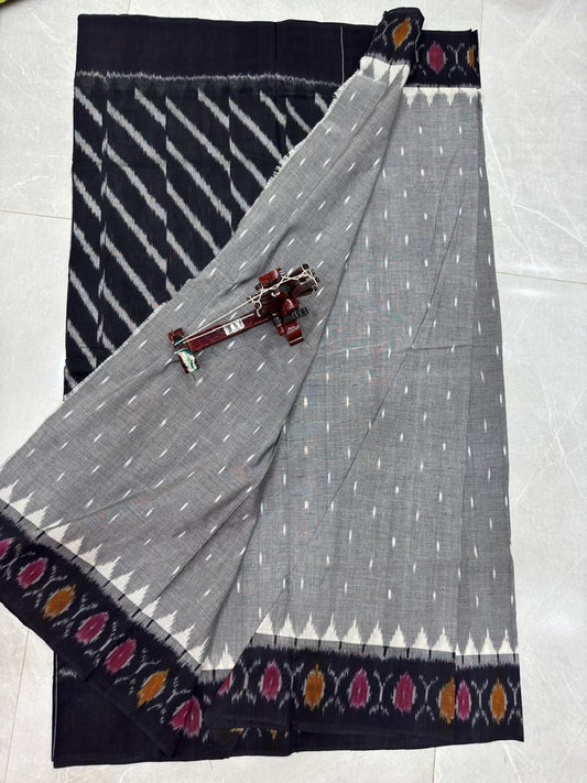 Ikkat cotton saree |pochampally cotton sarees - Handwoven cotton sari