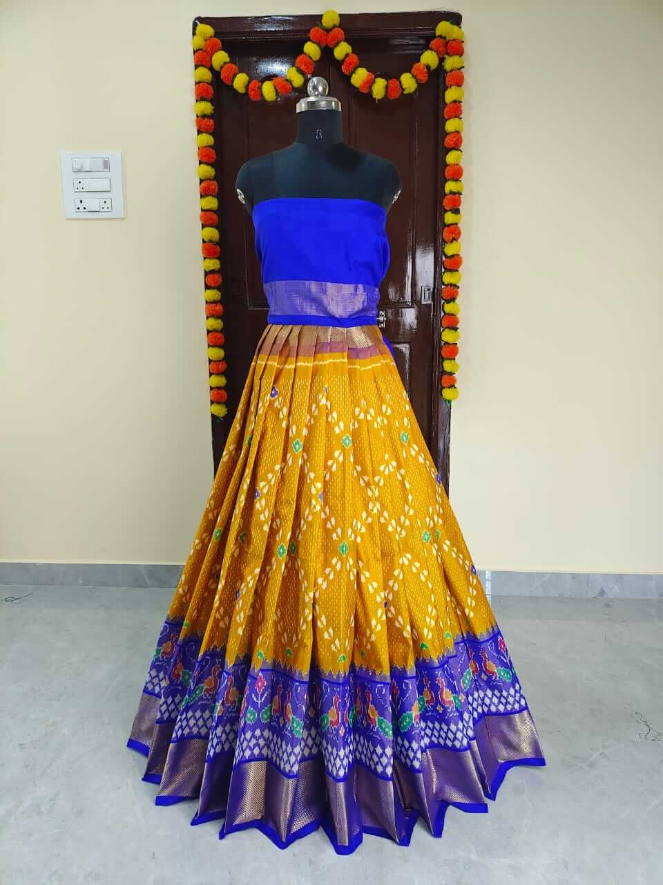 Ikkat pattu lehengas with price hotsell