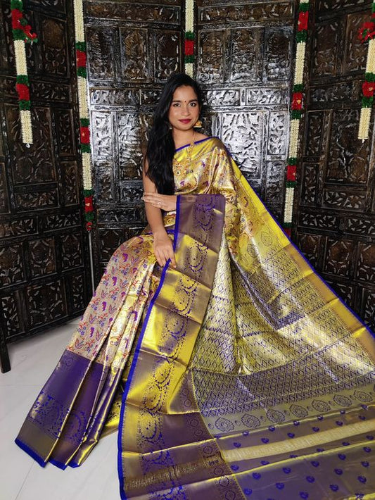 Kanchi Handloom tissue soft silk sarees | Kanjivaram designer sarees