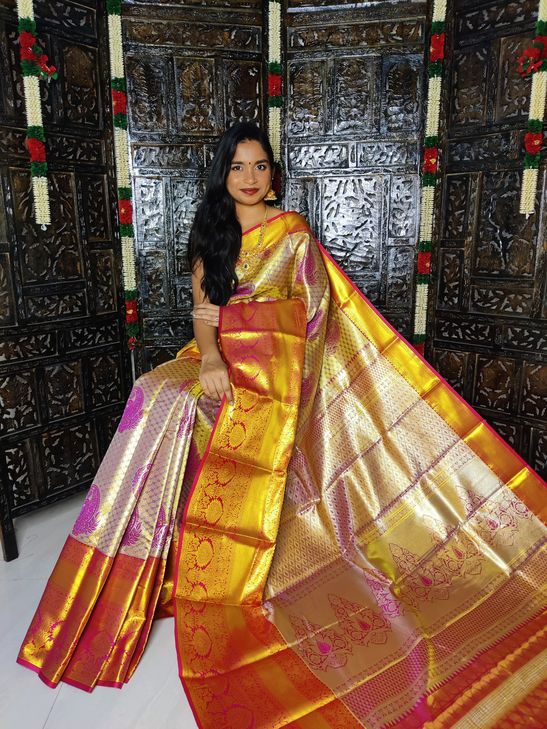 Kanchi Handloom tissue soft silk sarees | Kanjivaram designer sarees