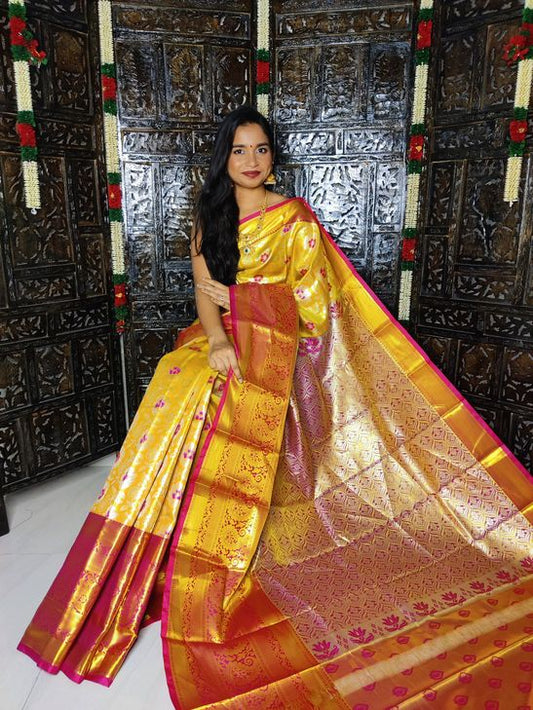 Kanchi Handloom tissue soft silk sarees | Kanjivaram designer sarees