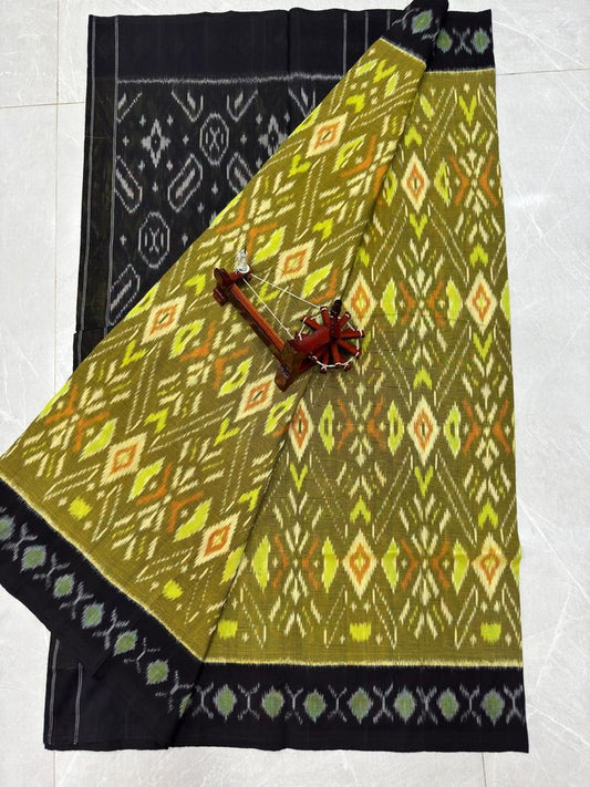 Handwoven Ikkat cotton saree | Pochampally ikkat cotton saree