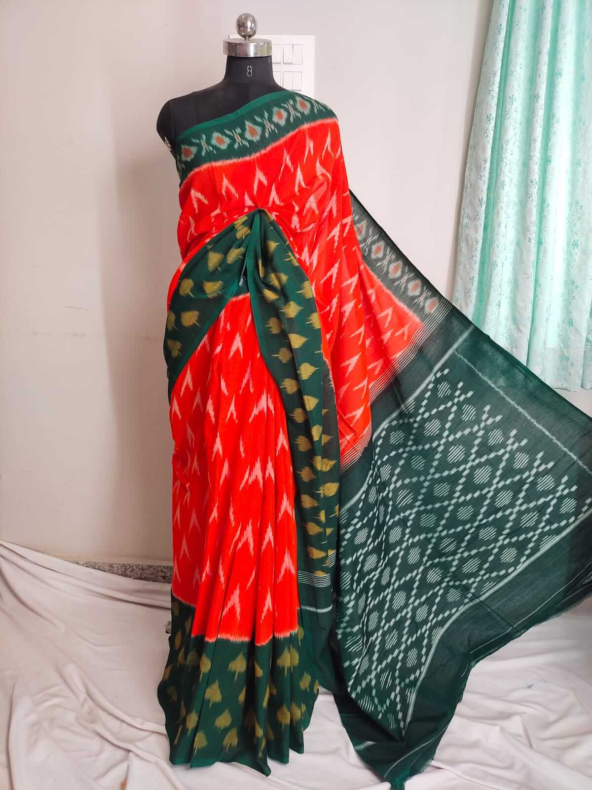 Pochampally Cotton saree | Mercerized cotton saree