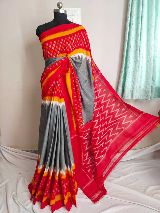 Pochampally Cotton saree | Mercerized cotton saree