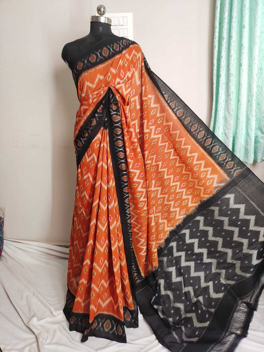 Ikkat cotton saree |pochampally cotton sarees - Handwoven cotton sari