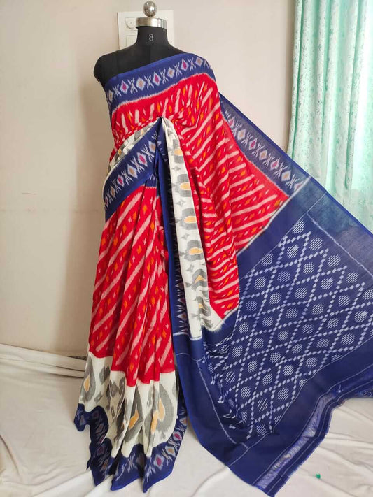 Pochampally Cotton saree | Mercerized cotton saree