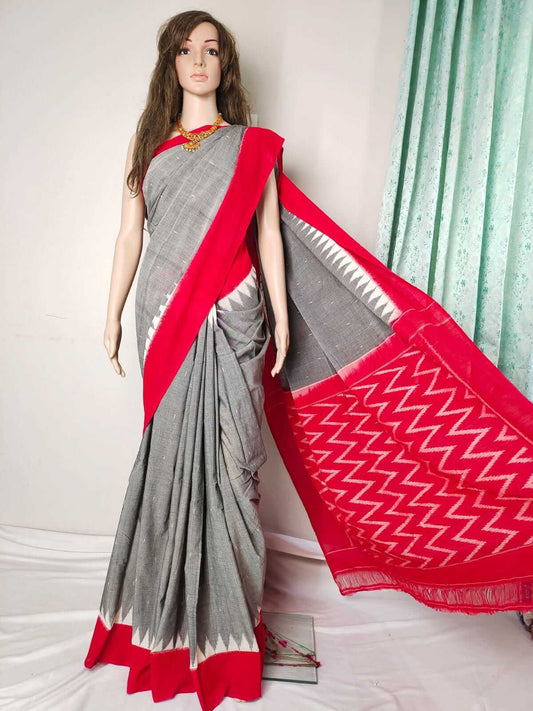 Pochampally Cotton saree | Mercerized cotton saree