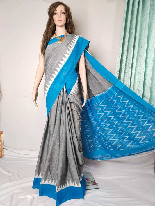 Pochampally ikkat cotton saree | Handwoven