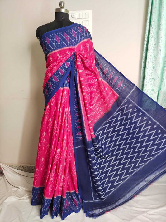 Pochampally ikkat cotton saree | Handwoven