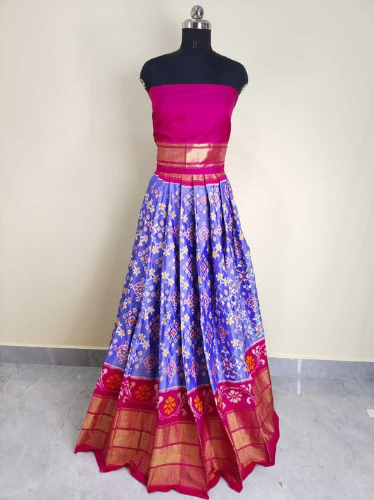 pochampally ikkat lehenga