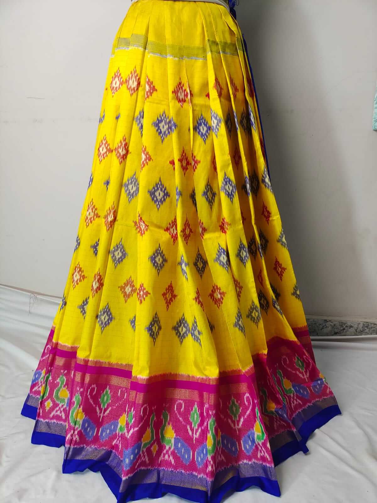 pochampally ikkat lehenga