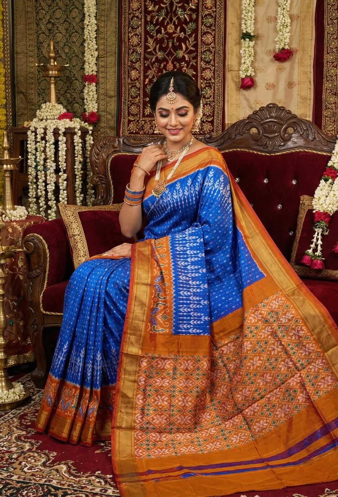 Authentic Pochampally Ikkat Saree in Pure Silk | Handmade | Weavers Collection