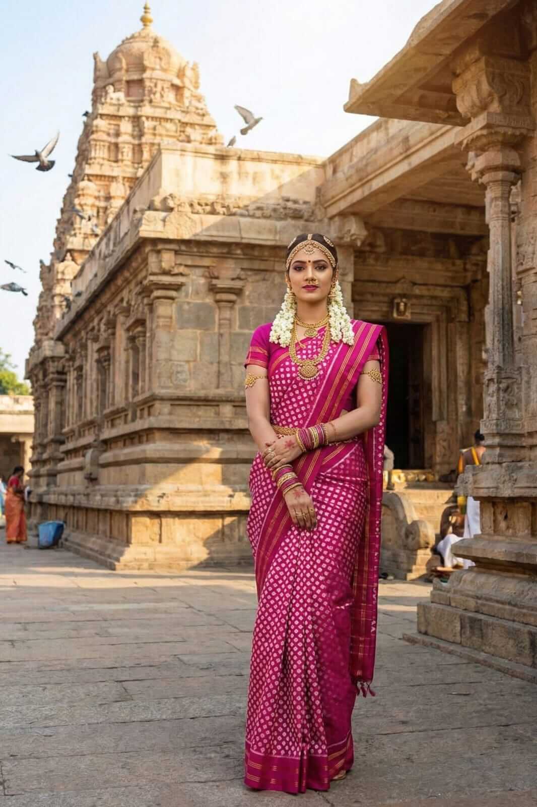 Handwoven Pochampally Ikkat Pure Silk Saree – Direct from Weavers | Traditional Luxury