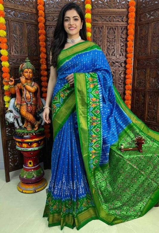 Authentic Pochampally Ikkat Saree in Pure Silk | Handmade | Weavers Collection