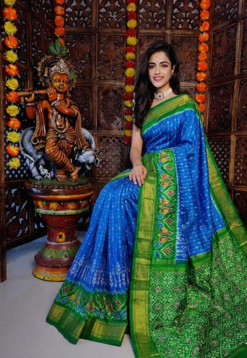Handwoven Pochampally Ikkat Pure Silk Saree – Direct from Weavers | Traditional Luxury