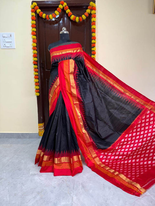 Pochampally ikkat silk sarees | Handwoven pochampally pure pattu sarees - ikkat silk