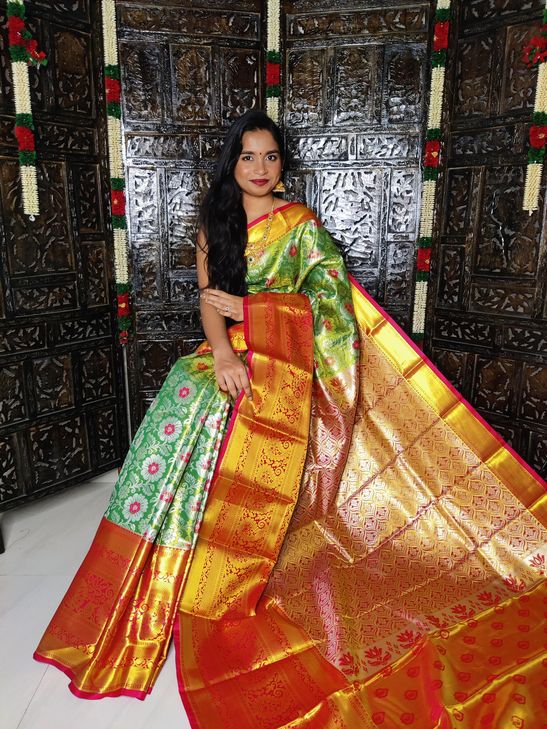 Kanchi Handloom tissue soft silk sarees | Kanjivaram designer sarees