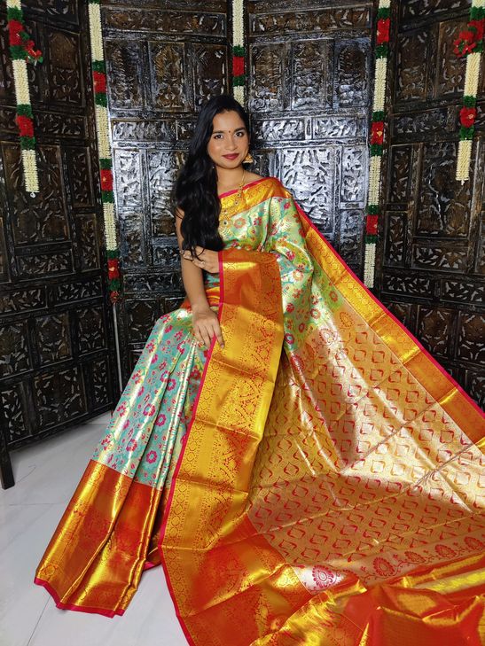 Kanchi Handloom tissue soft silk sarees | Kanjivaram designer sarees