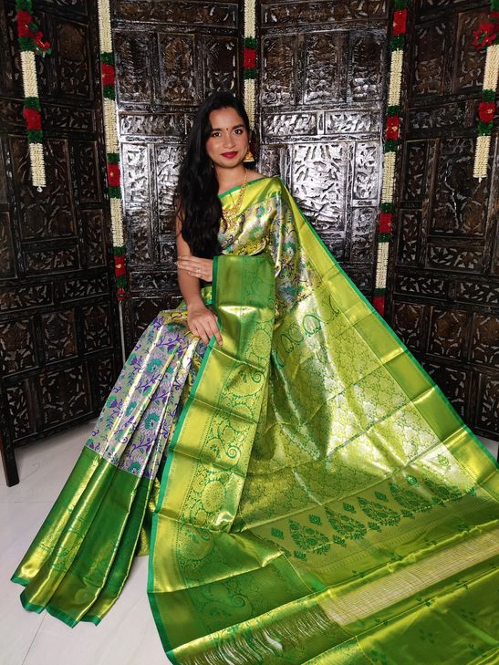 Kanchi Handloom tissue soft silk sarees | Kanjivaram designer sarees