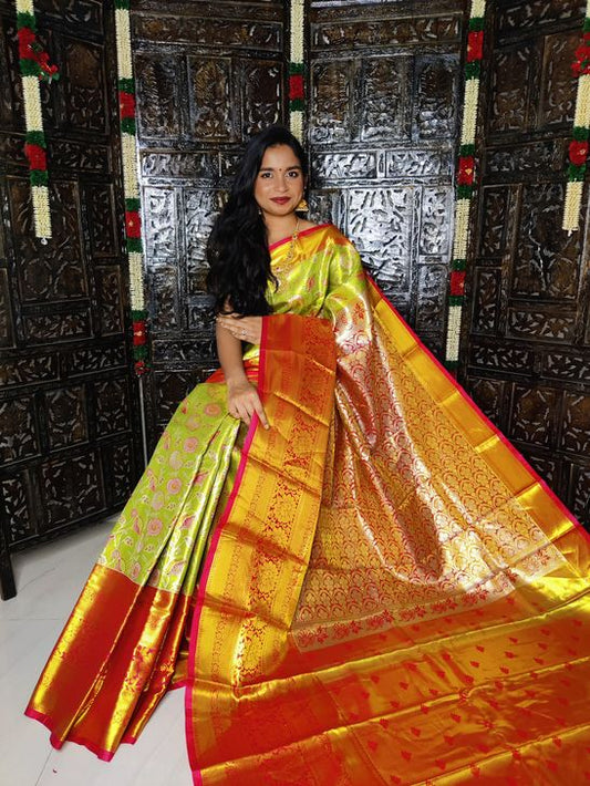 Kanchi Handloom tissue soft silk sarees | Kanjivaram designer sarees