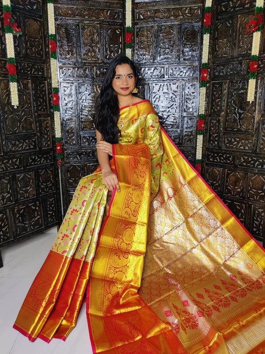 Kanchi Handloom tissue soft silk sarees | Kanjivaram designer sarees