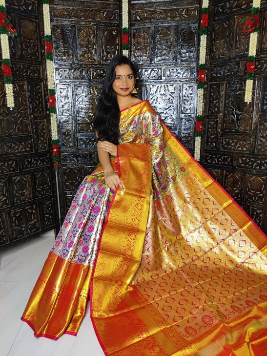 Kanchi Handloom tissue soft silk sarees | Kanjivaram designer sarees