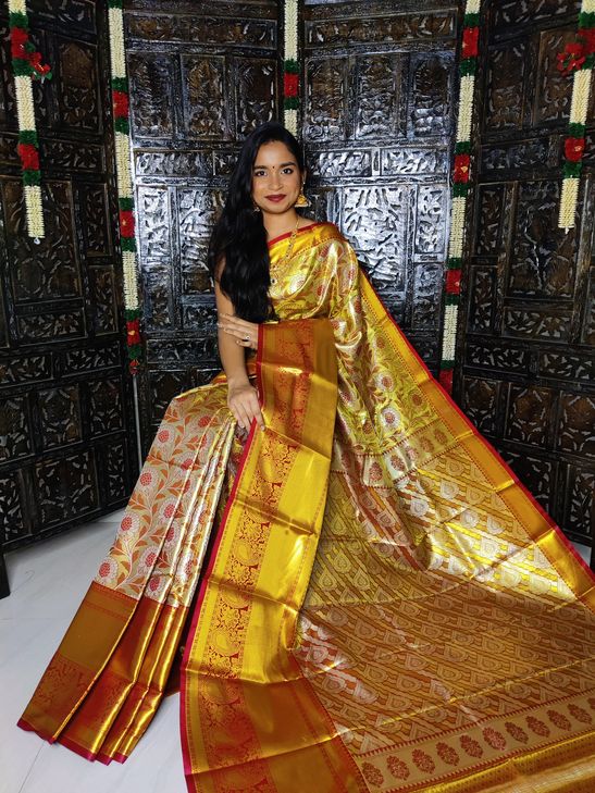 Kanchi Handloom tissue soft silk sarees | Kanjivaram designer sarees