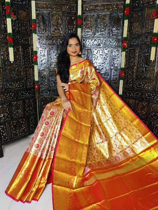 Kanchi Handloom tissue soft silk sarees | Kanjivaram designer sarees