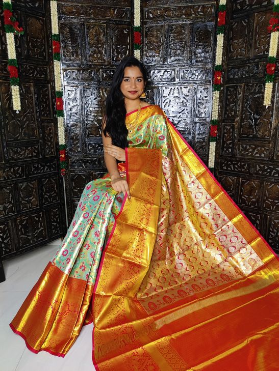 FANCY Pure Tissue Kanchi Pattu Sarees