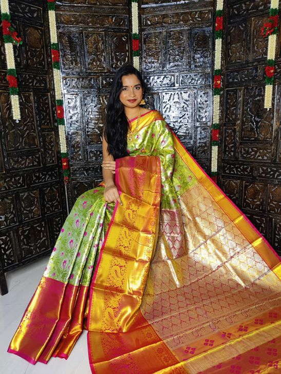 Kanchi Handloom tissue soft silk sarees | Kanjivaram designer sarees