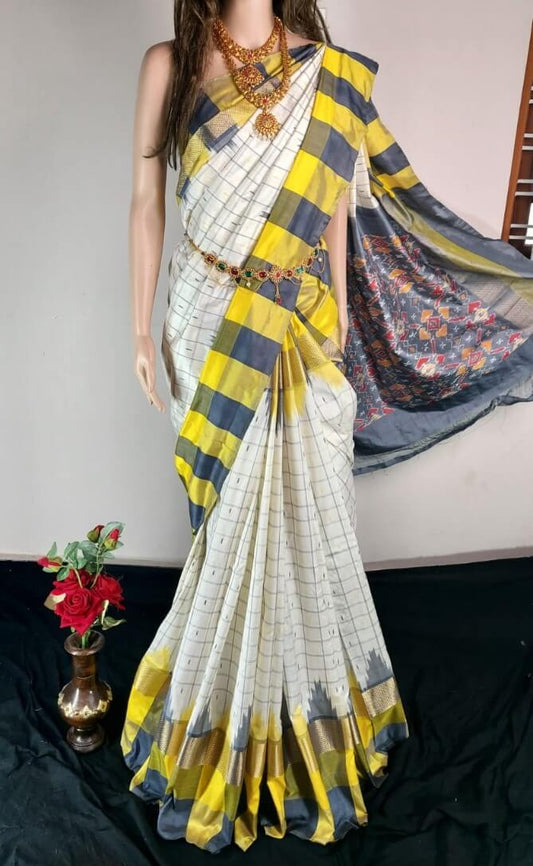 Pochampally ikkat silk saree /Sarees/ Ikkat sarees/ Ikat sarees/ silk sarees/Handwoven saree