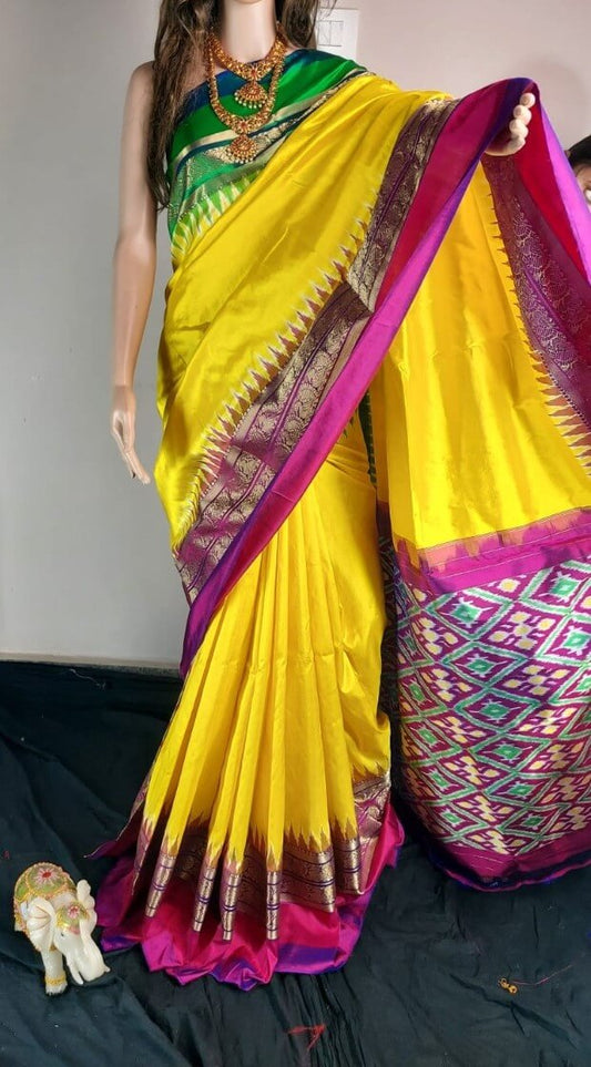 Pochampally ikkat silk saree /Sarees/ Ikkat sarees/ Ikat sarees/ silk sarees/Handwoven saree