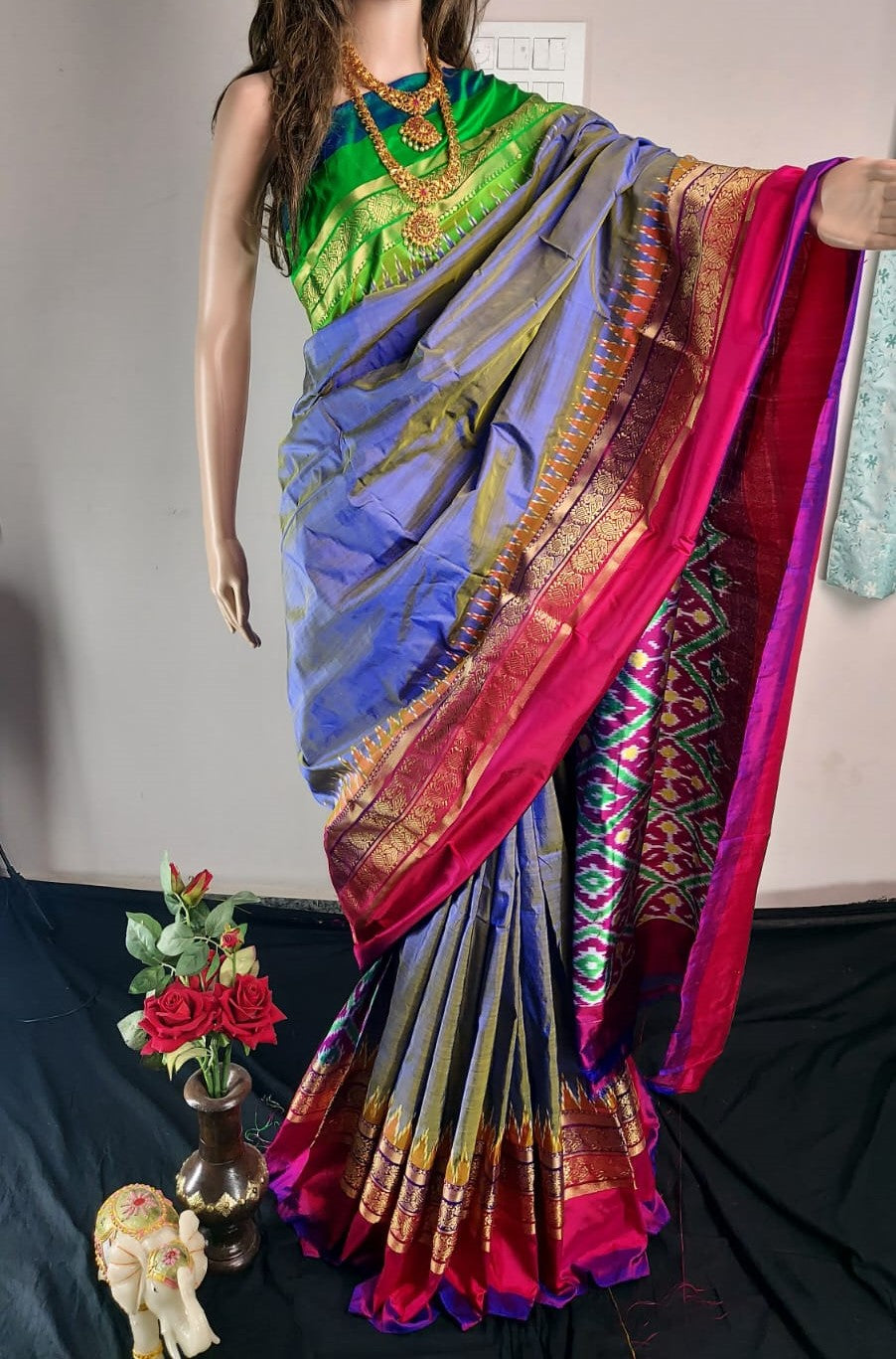 Pochampally ikkat silk sarees/ikkat sarees/pure silk/silk sarees/ikat sari - direct from weavers