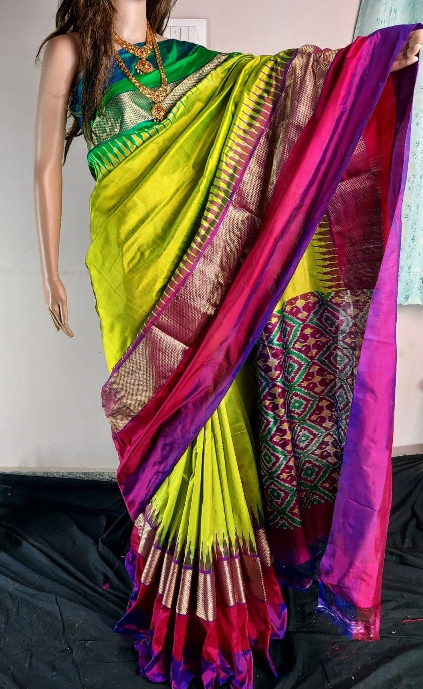 Pochampally ikkat silk saree /Sarees/ Ikkat sarees/ Ikat sarees/ silk sarees/Handwoven saree