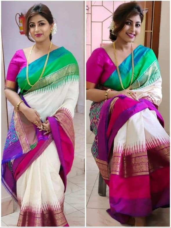 Pochampally ikkat pure silk saree | Handwoven sarees direct from looms ...