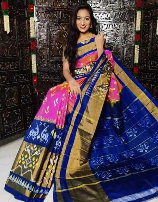 Pochampally ikkat silk sarees/ikkat sarees/pure silk/silk sarees/ikat sari - direct from weavers