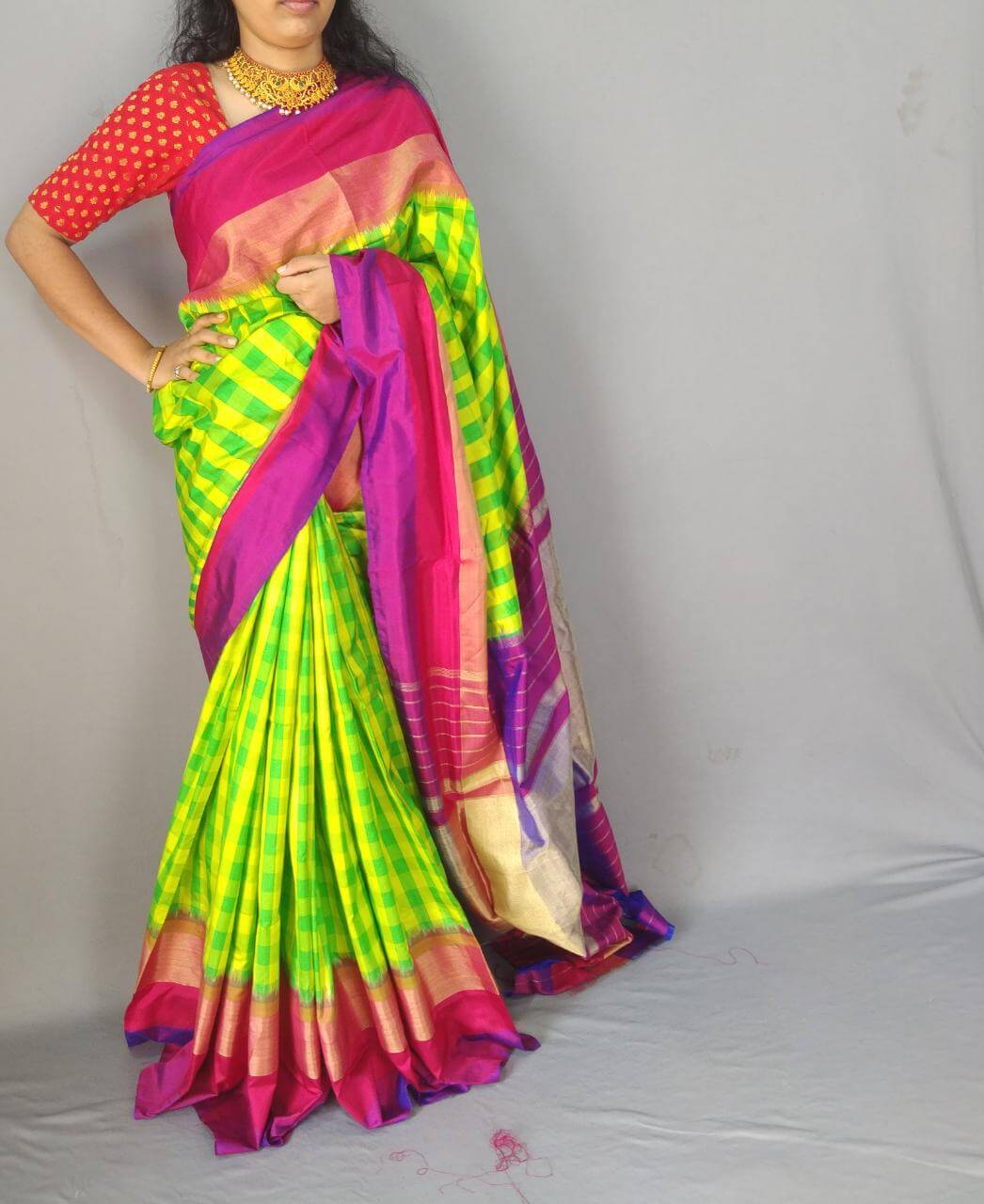 Pochampally ikkat silk saree /Sarees/ Ikkat sarees/ Ikat sarees/ silk sarees/Handwoven saree